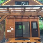 バンガロー貨車のコテージ正面