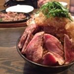 大阪上新庄のステーキのタケル「ステーキ丼特盛1キロ」