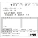 郵送申請用ラベル