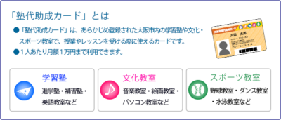 大阪市塾代助成事業概要