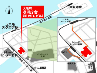 咲州庁舎地図
